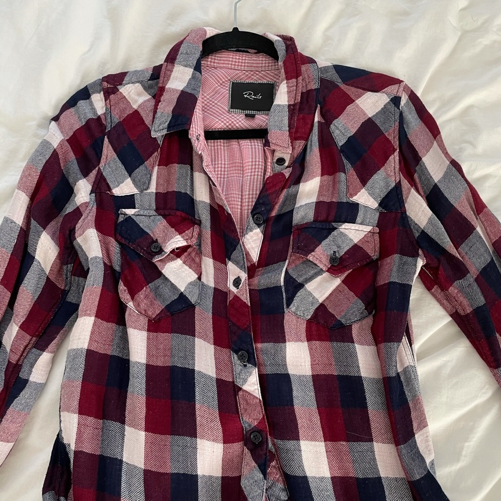Rails Plaid Button Down Small - image 4